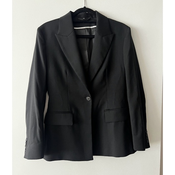 COS Slim-Fit Waisted Wool-Blend Blazer - Picture 7 of 7